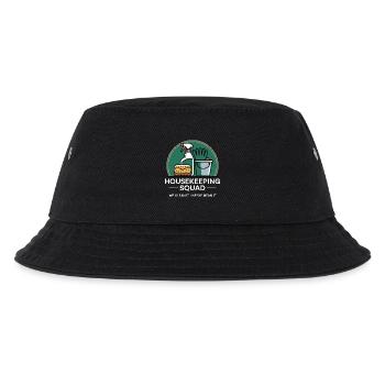 Lustiges Putzen Design - Kinder Bucket Hat - Schwarz - Vorne