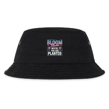 Bloom Bloom Where You Are Planted Self Love - Kids’ Bucket Hat - black - Front