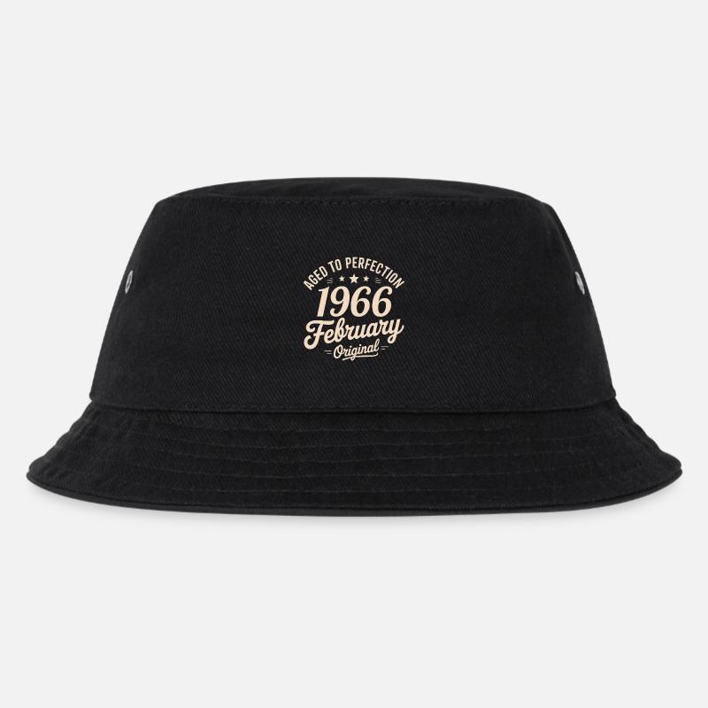 Février 1966 – Februar 1966 - Kinder Bucket Hat - Schwarz