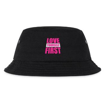 Love Yourself First Self-Love Self-Care - Kids’ Bucket Hat - black - Front