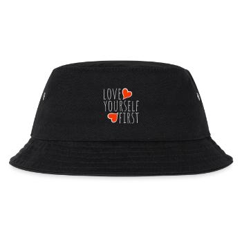 Love Yourself First Self-Love Self-Care - Kids’ Bucket Hat - black - Front