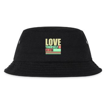 Love Yourself First Self-Love Self-Care - Kids’ Bucket Hat - black - Front