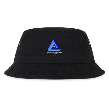 Denn für Gott ist nichts unmöglich. Lukas 1 - Kinder Bucket Hat - Schwarz - Vorne