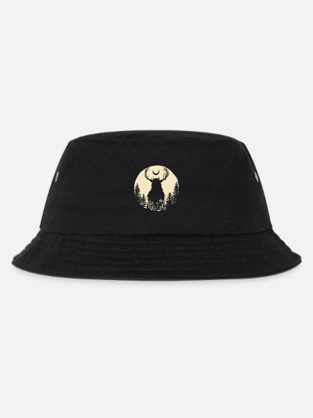 Mondhexe Moonwitch - Kinder Bucket Hat - Schwarz