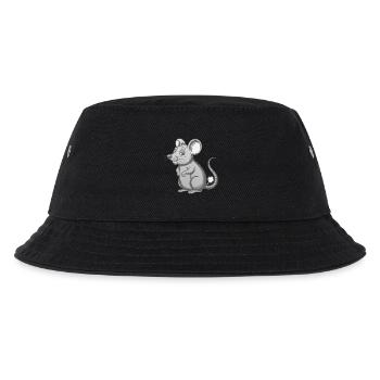 Furzende Maus furzen pupsen Pups Furz Mäuschen - Kinder Bucket Hat - Schwarz - Vorne