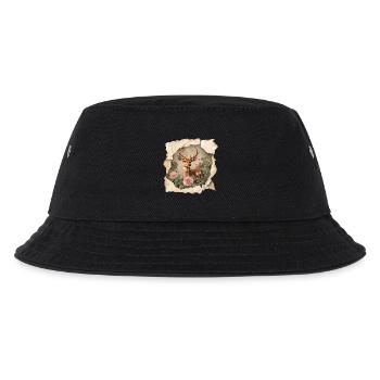 Hirsch Vintage - Kinder Bucket Hat - Schwarz - Vorne