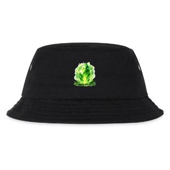 Grüner Kristallzauber - Kinder Bucket Hat - Schwarz - Vorne