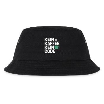 Kein Kaffee Kein Code Programmierer Informatiker - Kinder Bucket Hat - Schwarz - Vorne
