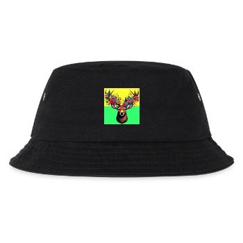 Hirsch - Kinder Bucket Hat - Schwarz - Vorne