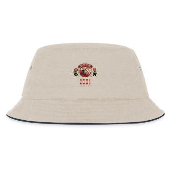 Poker T-Shirt 2001 Geburtstag, Poker Legende Shirt - Kinder Bucket Hat - Natur/Navy - Vorne