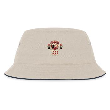 Poker T-Shirt 1991 Geburtstag, Poker Legende Shirt - Kinder Bucket Hat - Natur/Navy - Vorne