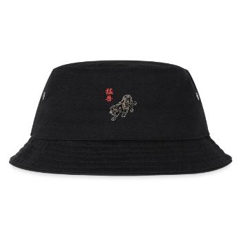Schwarze Raubkatze Kampfkunst Panther - Kinder Bucket Hat - Schwarz - Vorne