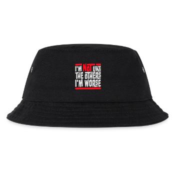 I'm Not Like The Others I'm Worse Lustig Sarkasmus - Kinder Bucket Hat - Schwarz - Vorne