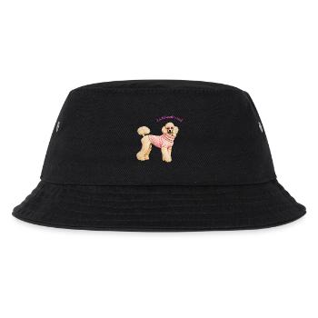 Lieblingsfreund Königspudel im rosa Pullover - Kinder Bucket Hat - Schwarz - Vorne