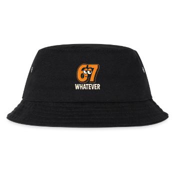 Six Seven Whatever Italian Brainrot Humor Meme  - Kinder Bucket Hat - Schwarz - Vorne