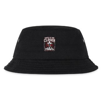 Saved By The Closer Christlicher Baseball Jesus - Kinder Bucket Hat - Schwarz - Vorne