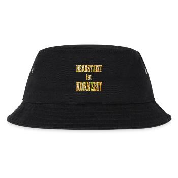 Herbst Schrift - Kinder Bucket Hat - Schwarz - Vorne