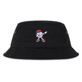 Dabbing Baseball - Kinder Bucket Hat - Schwarz - Vorne