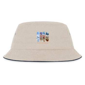 New Mexico Travel – Land of Enchantment Desert - Kids’ Bucket Hat - ecru/navy - Front