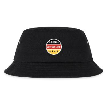 T-Shirt für einen Deutschen Fan - Kinder Bucket Hat - Schwarz - Vorne