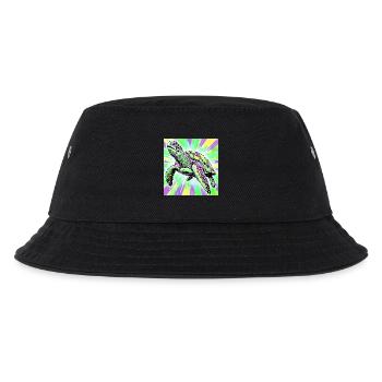 Schildkröte - Kinder Bucket Hat - Schwarz - Vorne