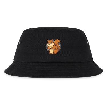 Squirrel Squirrel Squirrel Lover Rodent - Kids’ Bucket Hat - black - Front