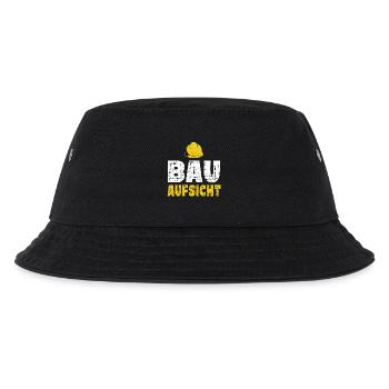 Bauaufsicht Bauarbeiter - Kinder Bucket Hat - Schwarz - Vorne