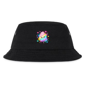 Bonheur du cœur en canne d’orge arc-en-ciel - Bob Enfant - noir - Devant