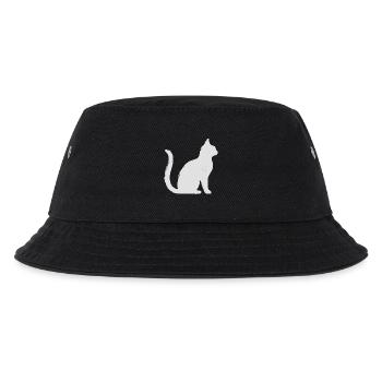 Katze - Kinder Bucket Hat - Schwarz - Vorne