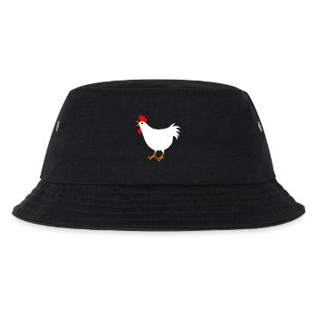 Nur ein Hühnerliebhaber und ein Witz-Farm-Tier - Kinder Bucket Hat - Schwarz - Vorne