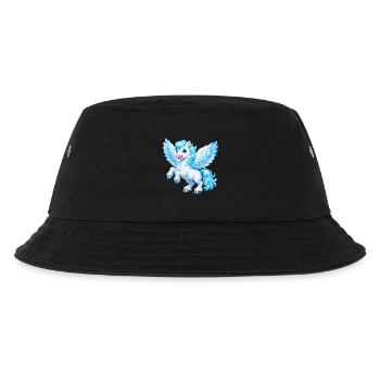 Fliegendes Pegasus-Pferd - Kinder Bucket Hat - Schwarz - Vorne