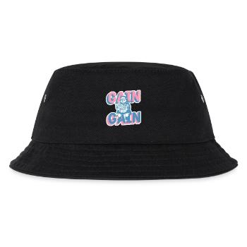 Gain Gain Gym Girl Cartoon - Kids’ Bucket Hat - black - Front
