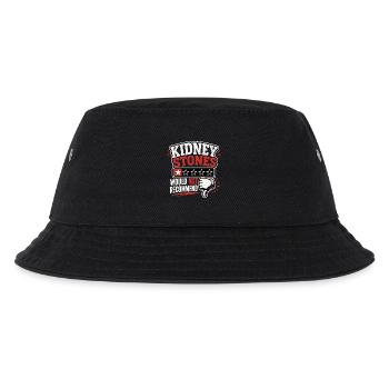 Kidney Stones – Would Not Recommend Genesung  - Kinder Bucket Hat - Schwarz - Vorne