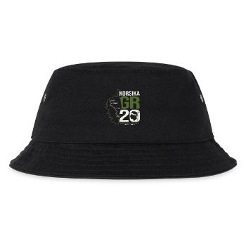 GR20 Finisher Korsika Trekking Wanderung - Kinder Bucket Hat - Schwarz - Vorne