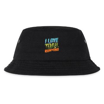 Ich liebe Trailrunning - Kinder Bucket Hat - Schwarz - Vorne