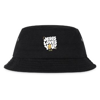 Jésus t’aime sans casquette - Bob Enfant - noir - Devant