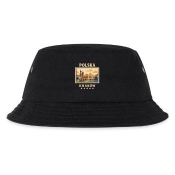 Polen Krakau Vintage Reisemarke - Kinder Bucket Hat - Schwarz - Vorne