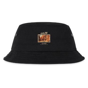 Jordanien Petra Vintage Reisemarke - Kinder Bucket Hat - Schwarz - Vorne