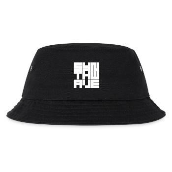 Synthwave Grid logo - Kids’ Bucket Hat - black - Front