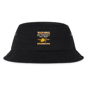 Bau Ingenieur Baustelle Bauarbeiter - Kinder Bucket Hat - Schwarz - Vorne