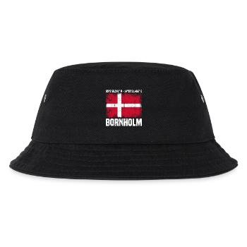Inseltrip Bornholm - Kinder Bucket Hat - Schwarz - Vorne
