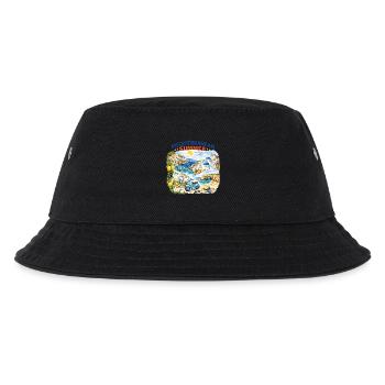 Mittelmeer-Sommer-Mosaik - Kinder Bucket Hat - Schwarz - Vorne