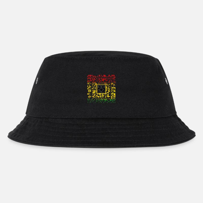 Reggae Code - Kinder Bucket Hat - Schwarz