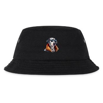 Fire Dog | Dalmatian Firefighter - Kids’ Bucket Hat - black - Front