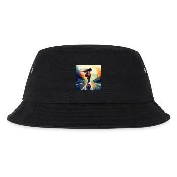 Skaters on the highway - Kids’ Bucket Hat - black - Front