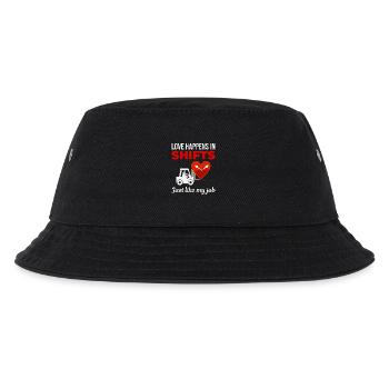 Forklift Operator Driver Valentine’s Day Funny - Kids’ Bucket Hat - black - Front