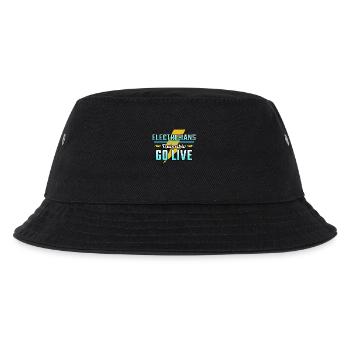 Elektriker Humor Elektrotechniker Ingenieur - Kinder Bucket Hat - Schwarz - Vorne