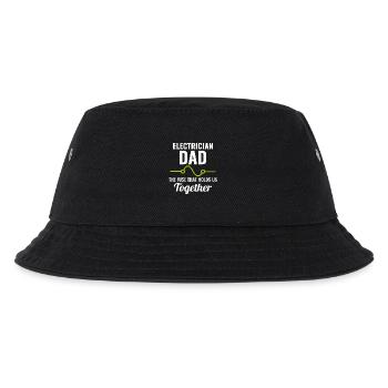 Elektriker Vater Elektrotechniker Ingenieur - Kinder Bucket Hat - Schwarz - Vorne