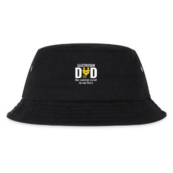 Elektriker Vater Elektrotechniker Ingenieur - Kinder Bucket Hat - Schwarz - Vorne