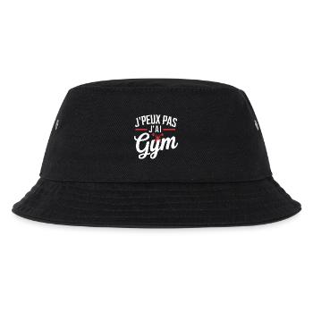 Ich kann nicht, ich habe ein Fitnessstudio - Kinder Bucket Hat - Schwarz - Vorne